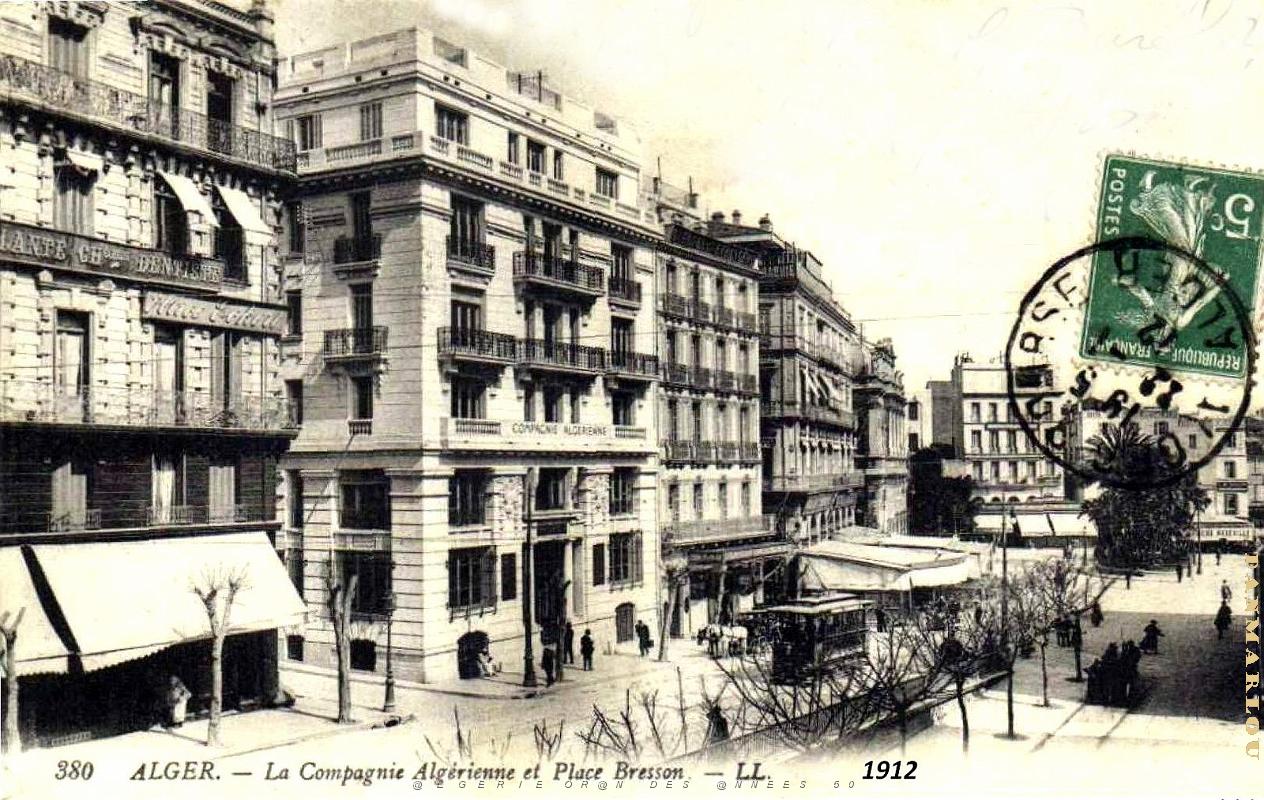 Alger - Compagnie Algerienne et Place Bresson - 1912.jpg